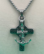 Heritage Fusion - Celtic Cross & Nautical Anchor Necklace